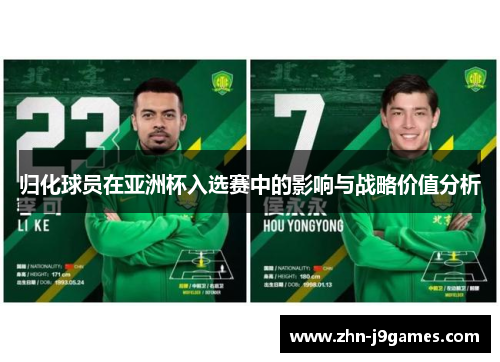 归化球员在亚洲杯入选赛中的影响与战略价值分析